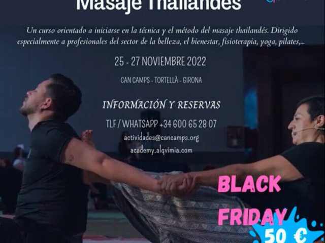 Curso de Masaje Thailandés en Can Camps (Gerona) por Renova Thermal.