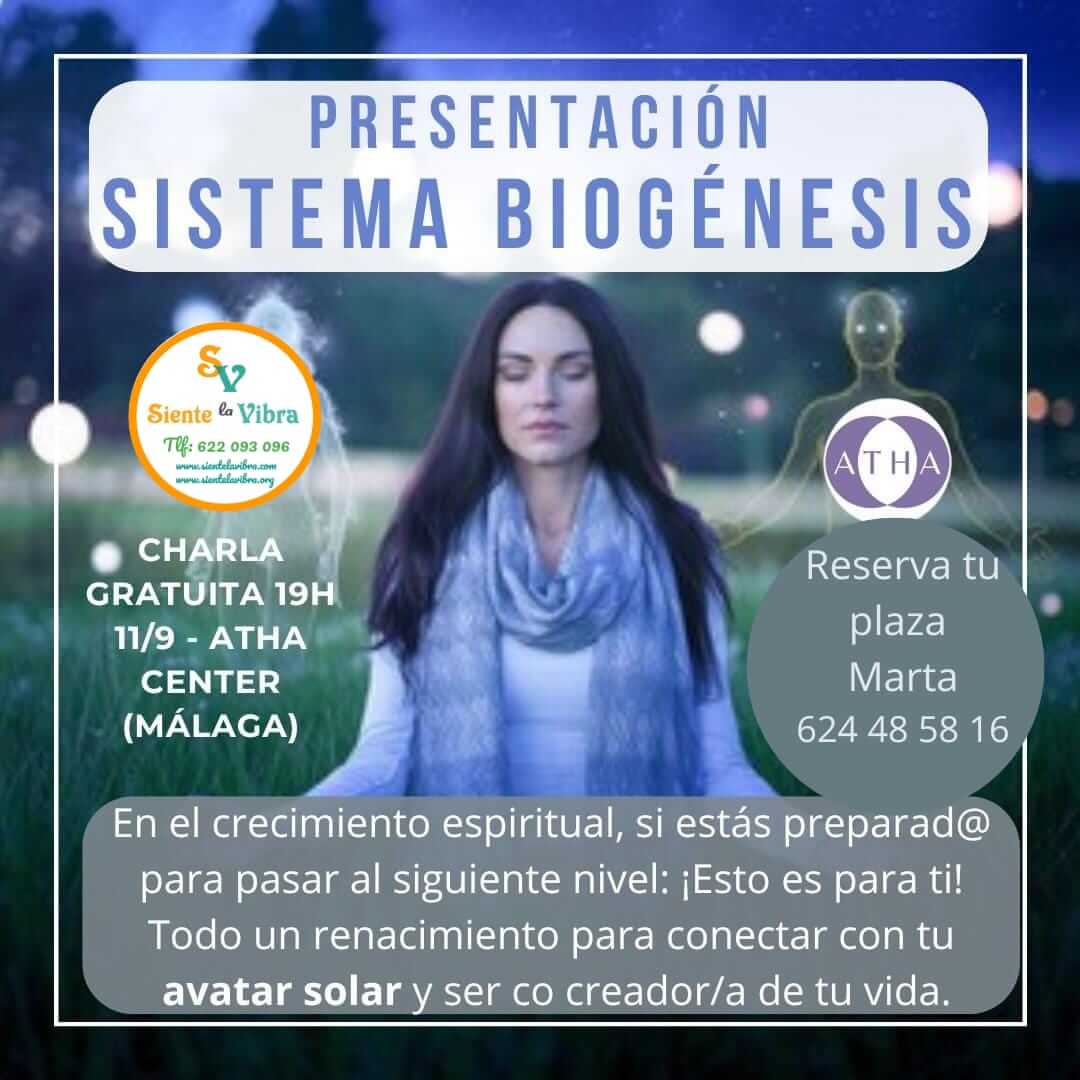 Charla gratuita 💫Sistema Biogénesis, Málaga