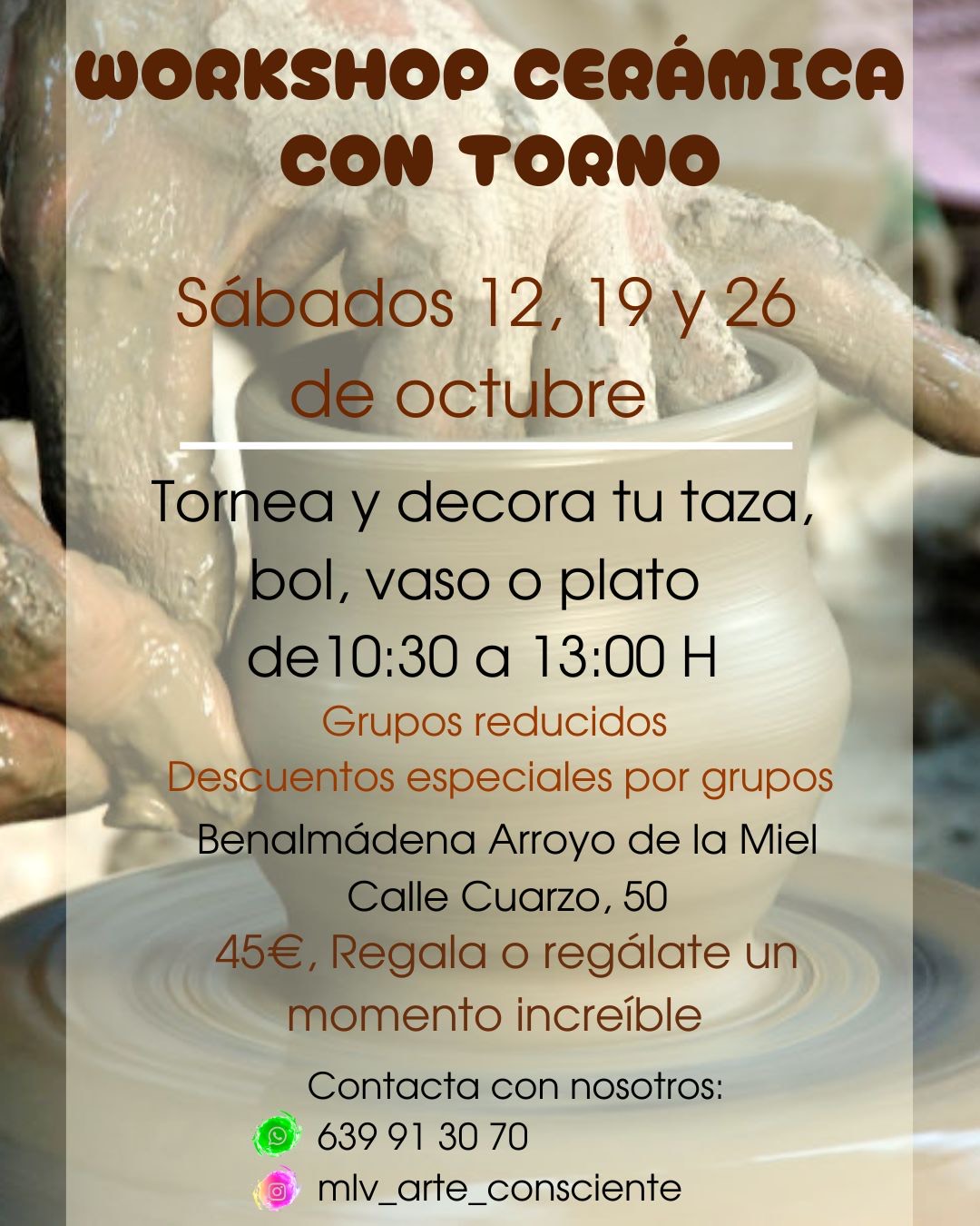 WORKSHOP CERÁMICA CON TORNO