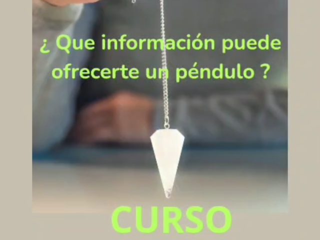CURSO DE PÉNDULO. Facilita EVA en Utrera. Sevilla.