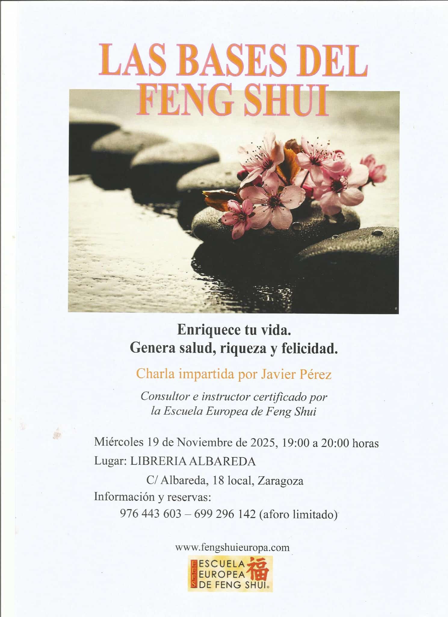 CURSOS DE FENG-SHUI. Facilita JAVIER PÉREZ