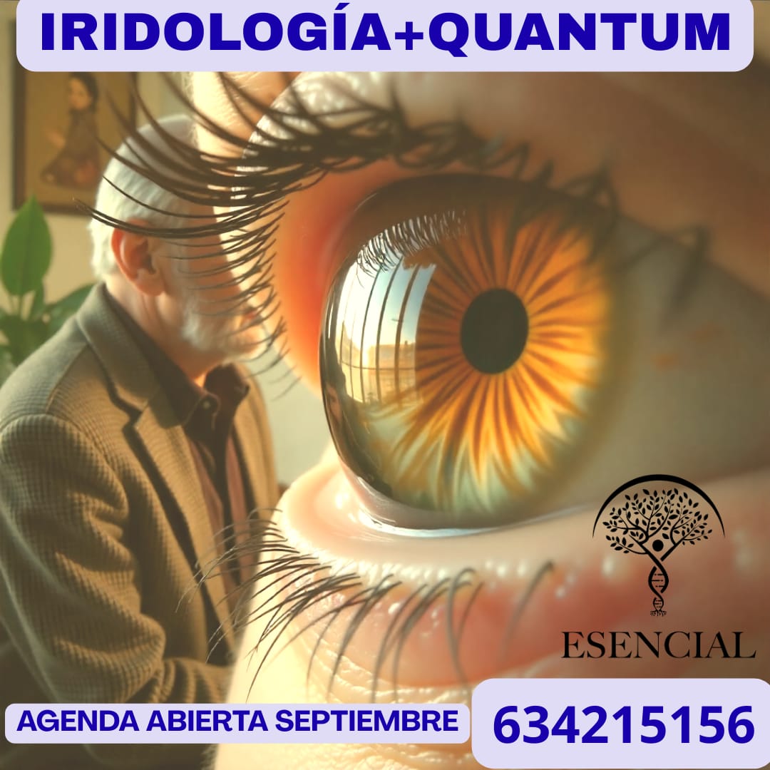 IRIDOLOGÍA + QUANTUM EN UNA MISMA SESIÓN. Facilita EVA en Utrera. Sevilla.