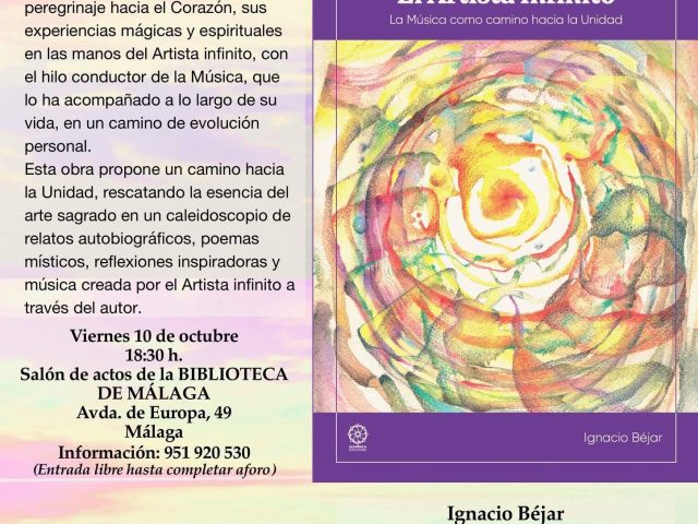 Presentación del libro “El Artista Infinito” con música en vivo – Ignacio Béjar