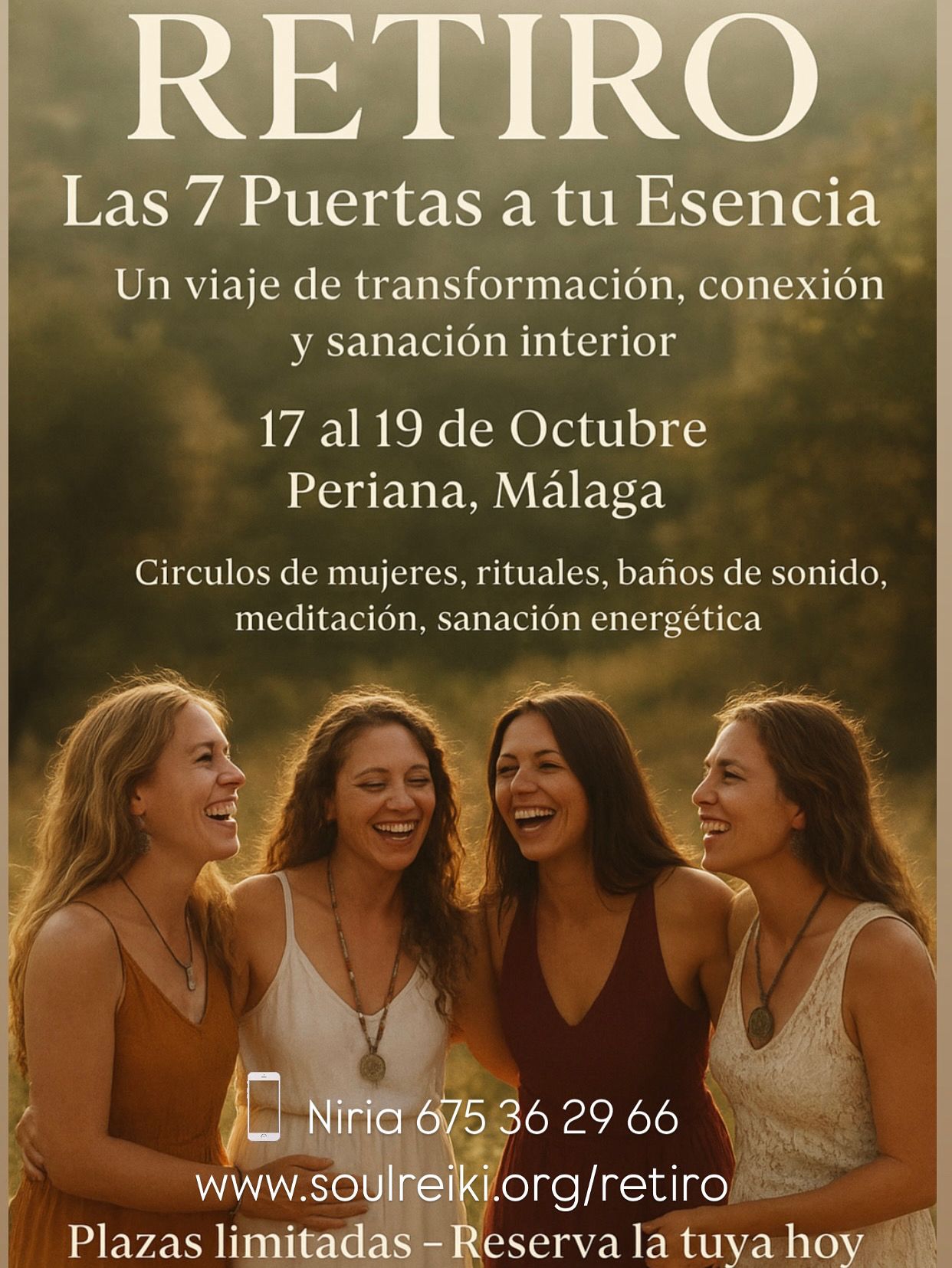 Retiro “Las 7 Puertas a tu Esencia” en Periana, Málaga — Viaje de transformación y sanación interior