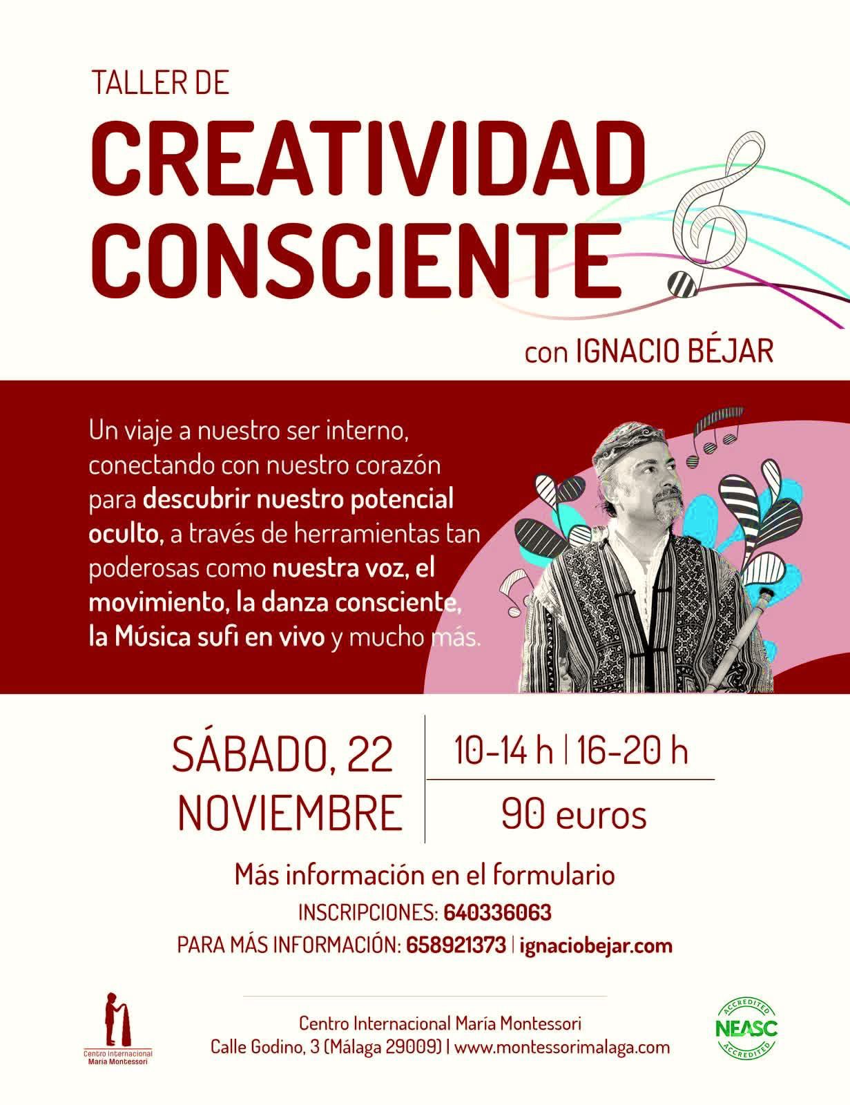 Taller de Creatividad Consciente con Ignacio Béjar
