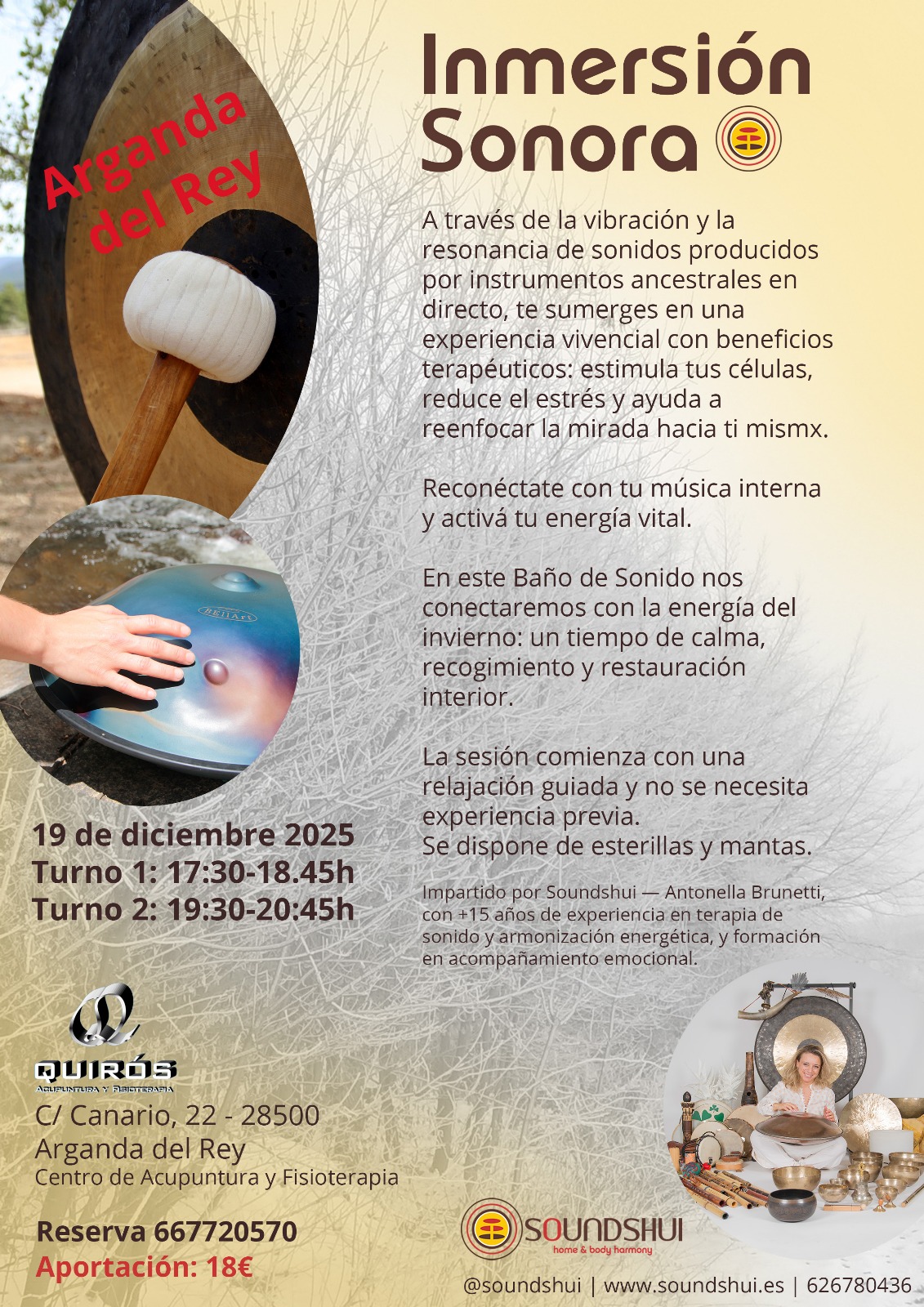 Inmersión Sonora: Baño de Sonido en Arganda del Rey