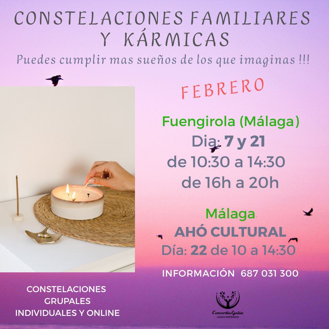 Constelaciones Familiares y Kármicas en Málaga – Febrero