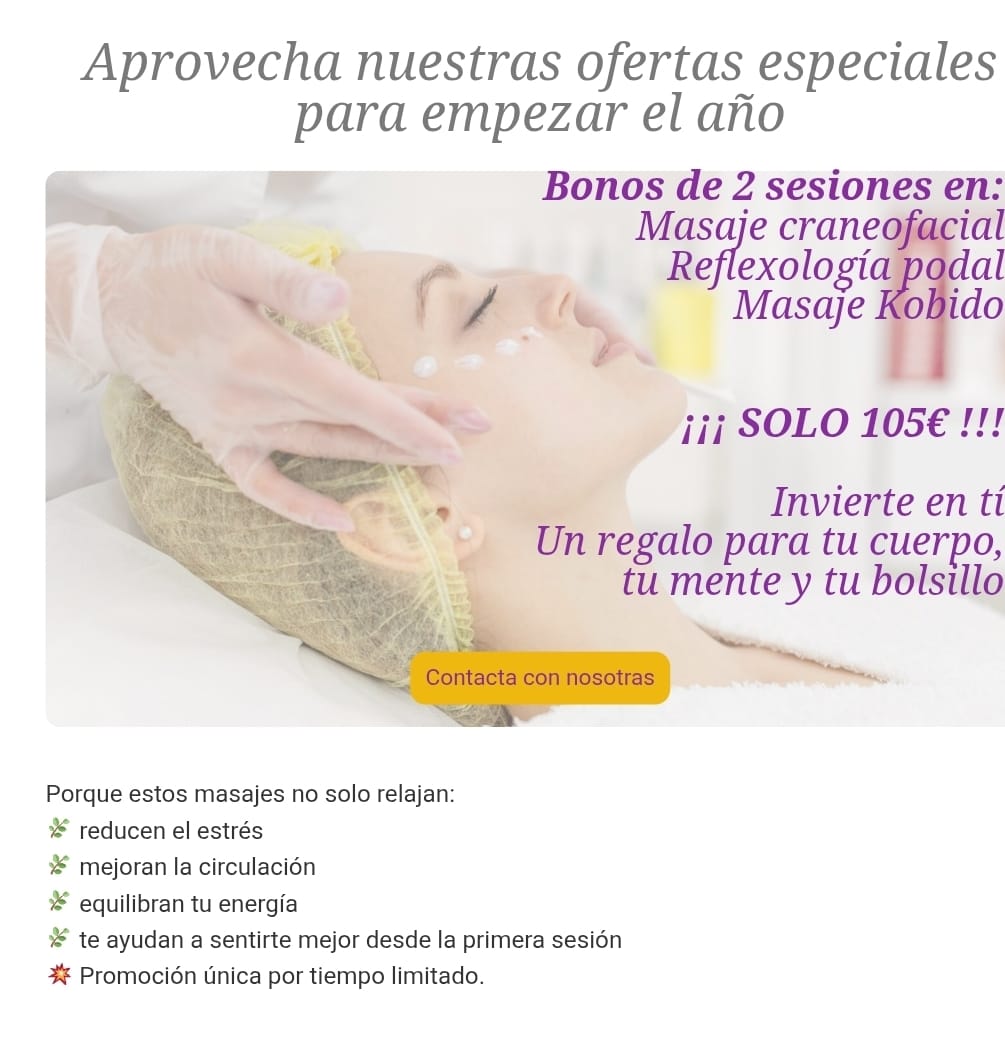Bono Relax: 2 sesiones de masaje por 105€ | Quantum Terapias