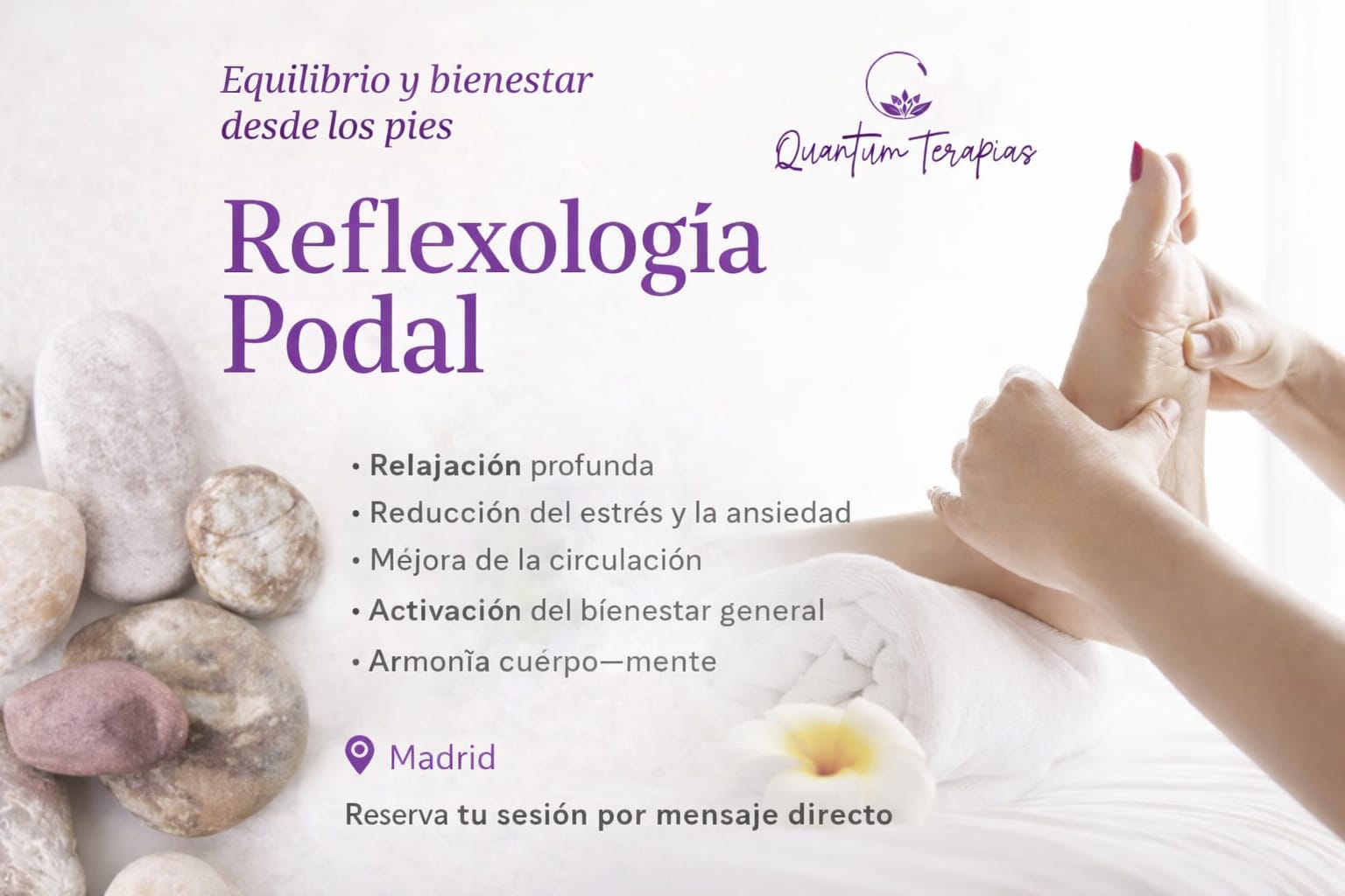 Reflexología Podal en Madrid · Equilibrio y bienestar desde los pies