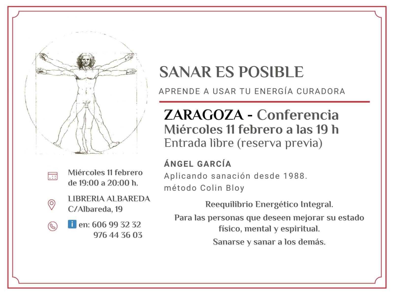 Sanar es posible · Conferencia de sanación energética