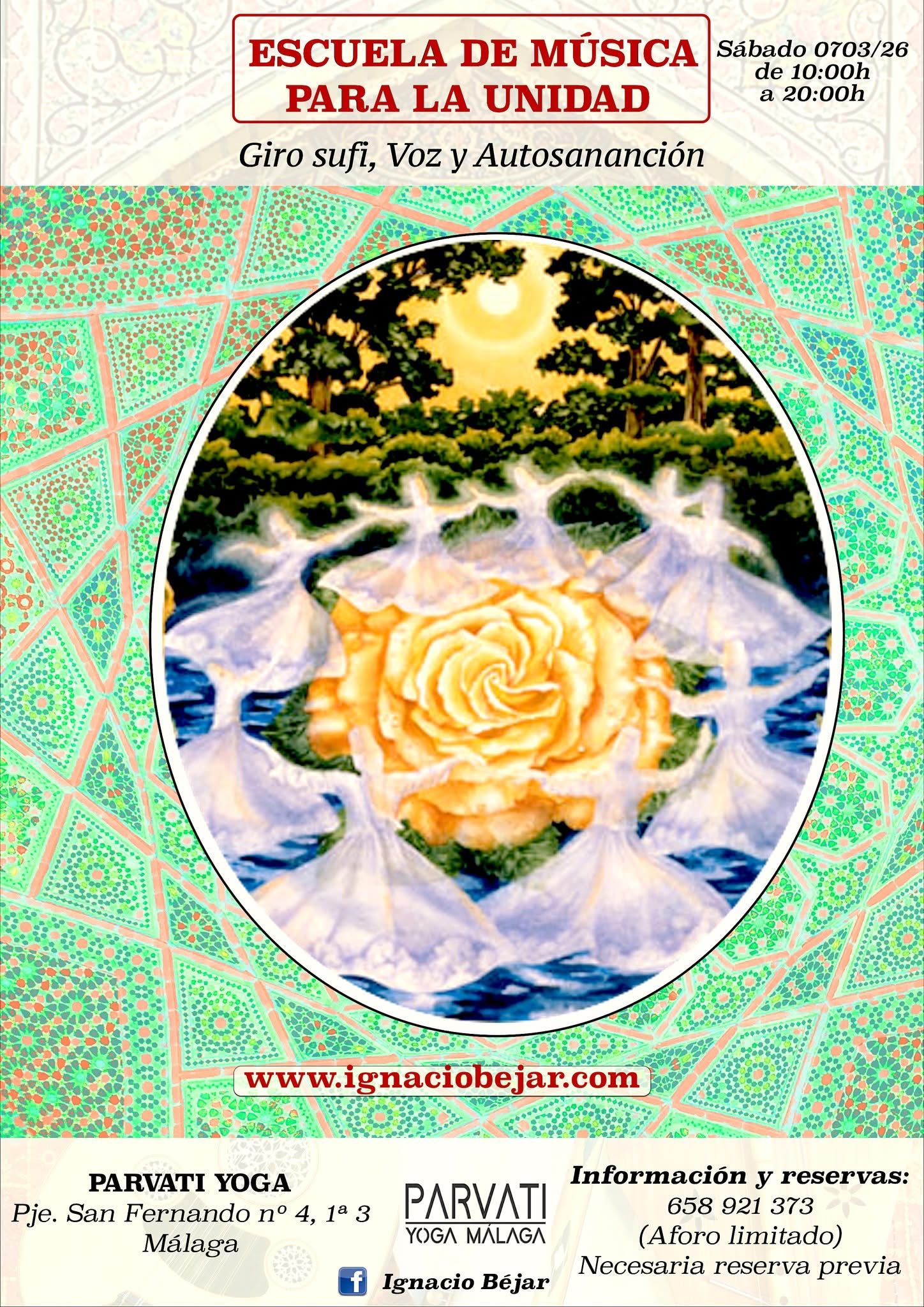 Escuela de Música para la Unidad · Voz, Giro Sufí y Autosanación