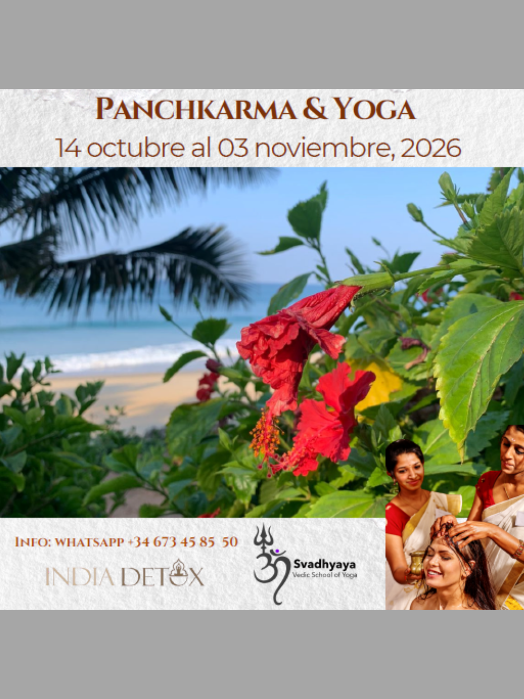 Retiro Panchakarma & Yoga en Kerala (India)