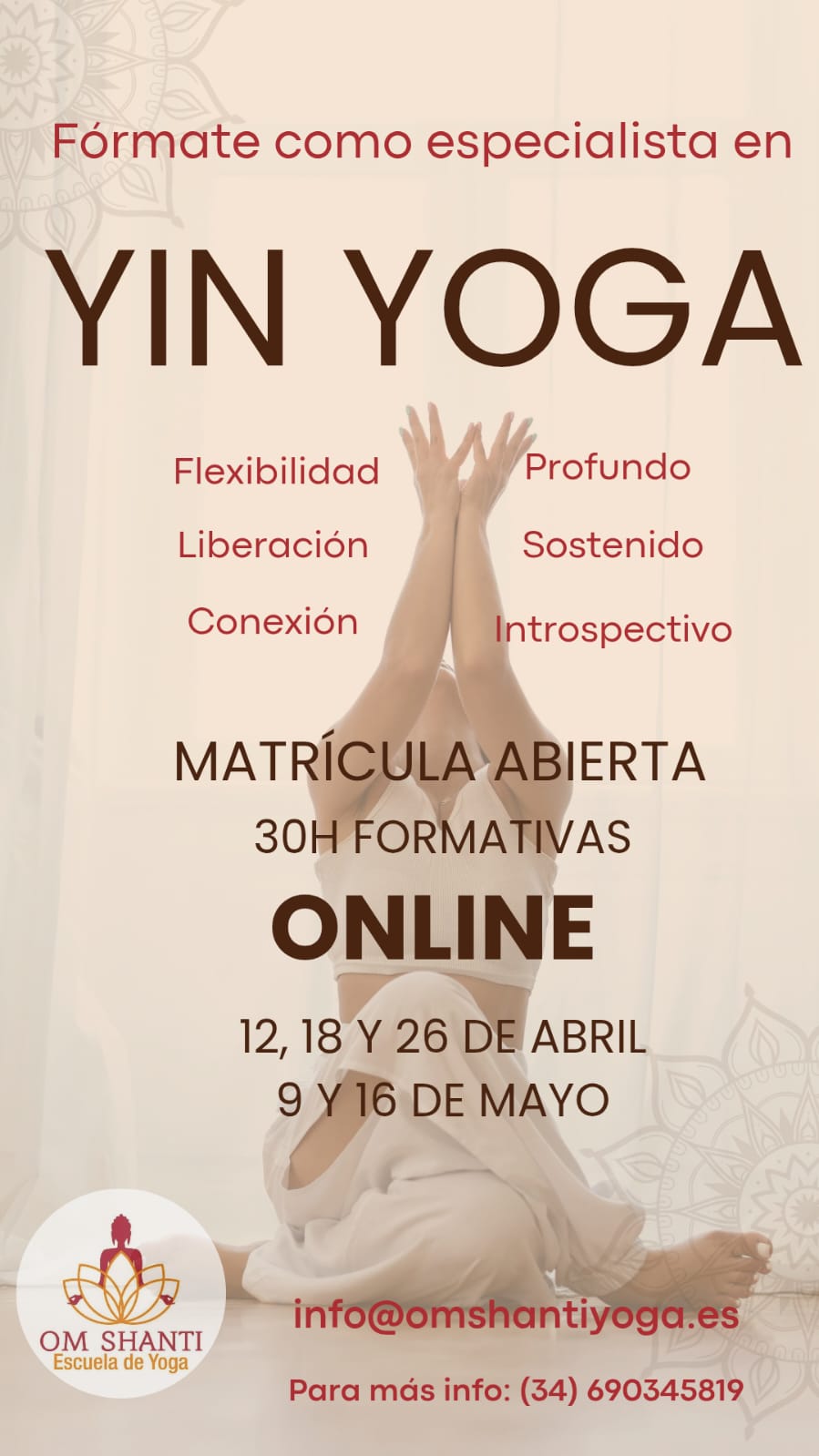 Formación en Yin Yoga Online – 30H Certificación
