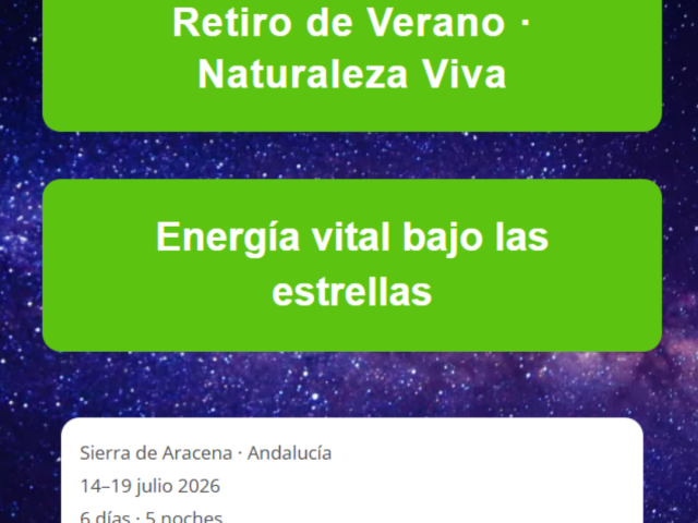 Retiro de Verano · Naturaleza Viva