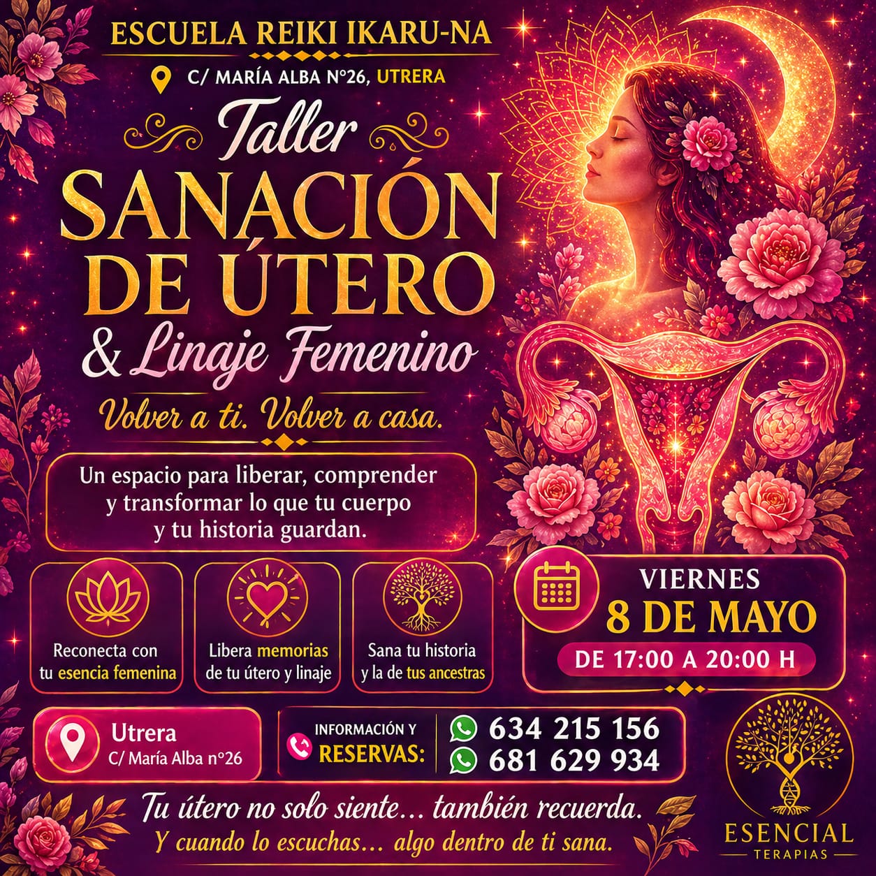 Taller de Sanación de Útero y Linaje Femenino en Utrera