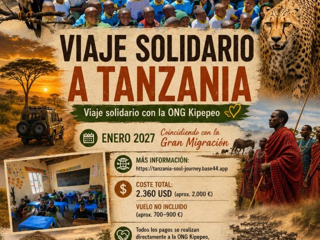 Viaje Cultural y Solidario a Tanzania 2027