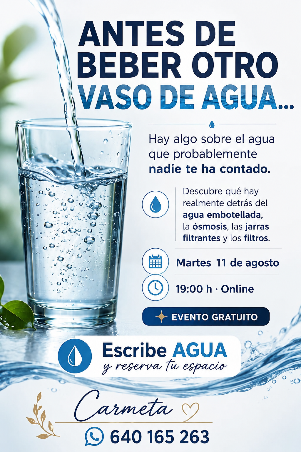 Antes de beber otro vaso de agua… Descubre la verdad sobre el agua