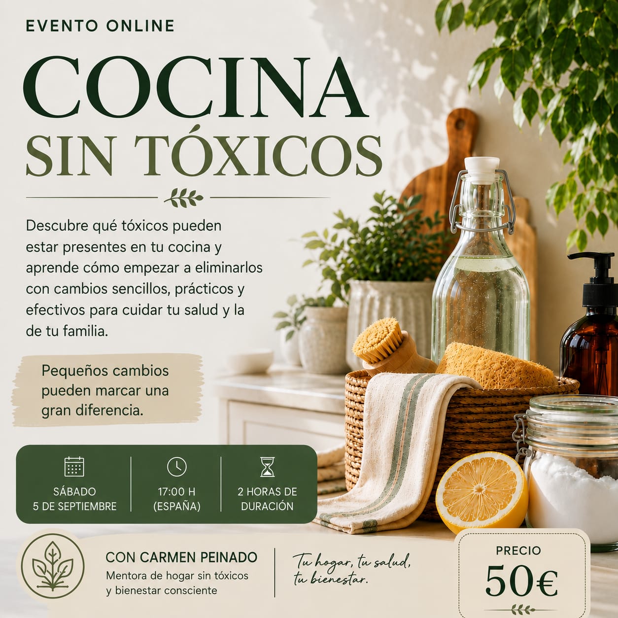 Taller Online Cocina sin Tóxicos con Carmen Peinado