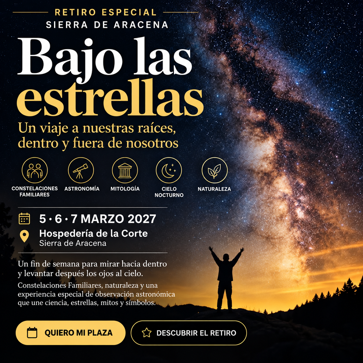 Bajo las Estrellas – Retiro de Constelaciones y Astronomía