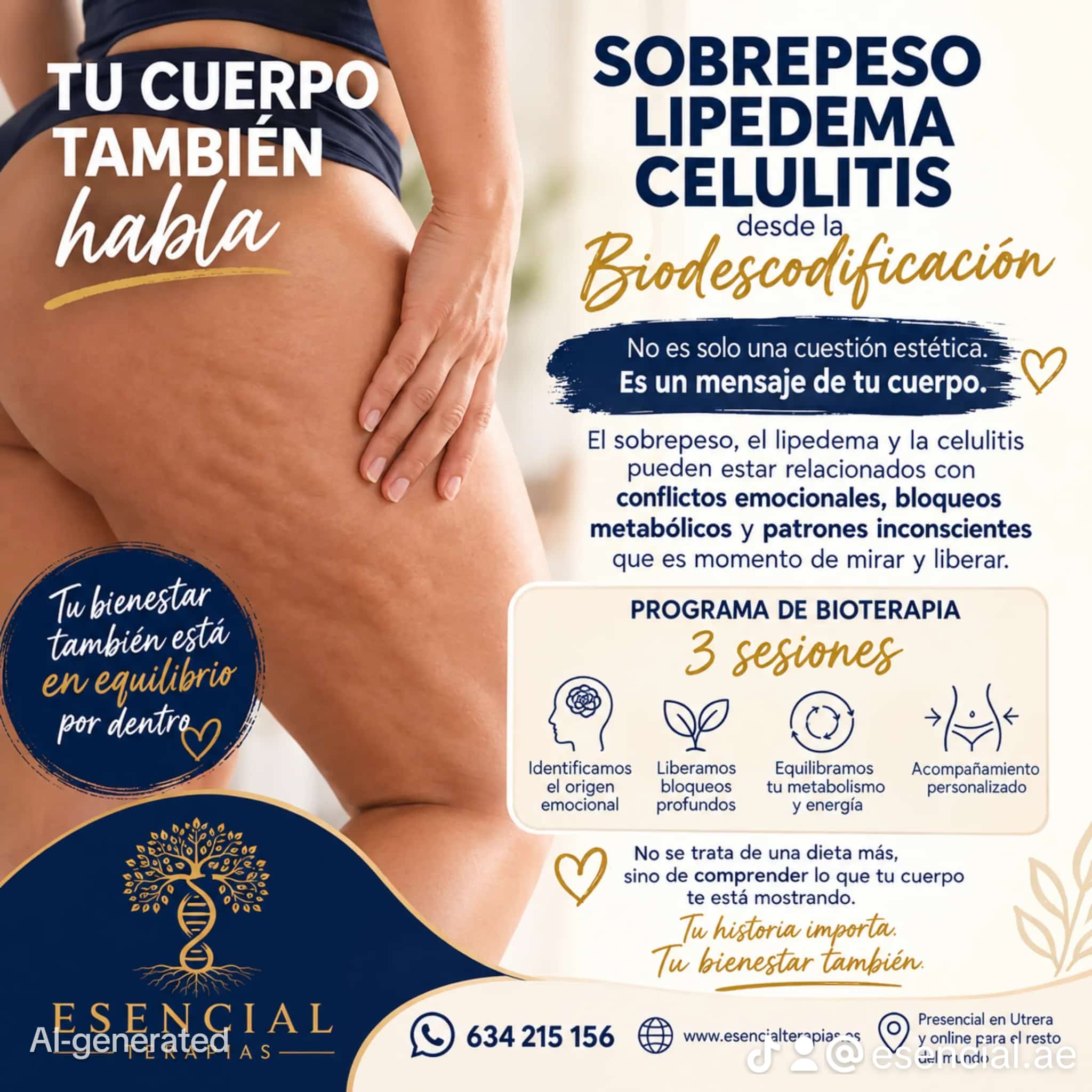 Sobrepeso, Lipedema y Celulitis desde la Biodescodificación